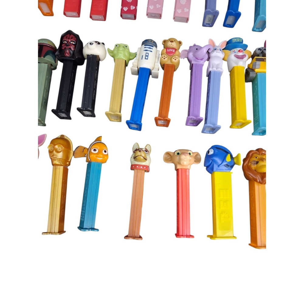 Large 50+ PEZ Dispenser Lot Disney Star Wars Lion King Nemo Marvel Vintage Mix - Picture 9 of 16